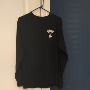 Vans Black Long Sleeve with Multicolor Balloon Graphic